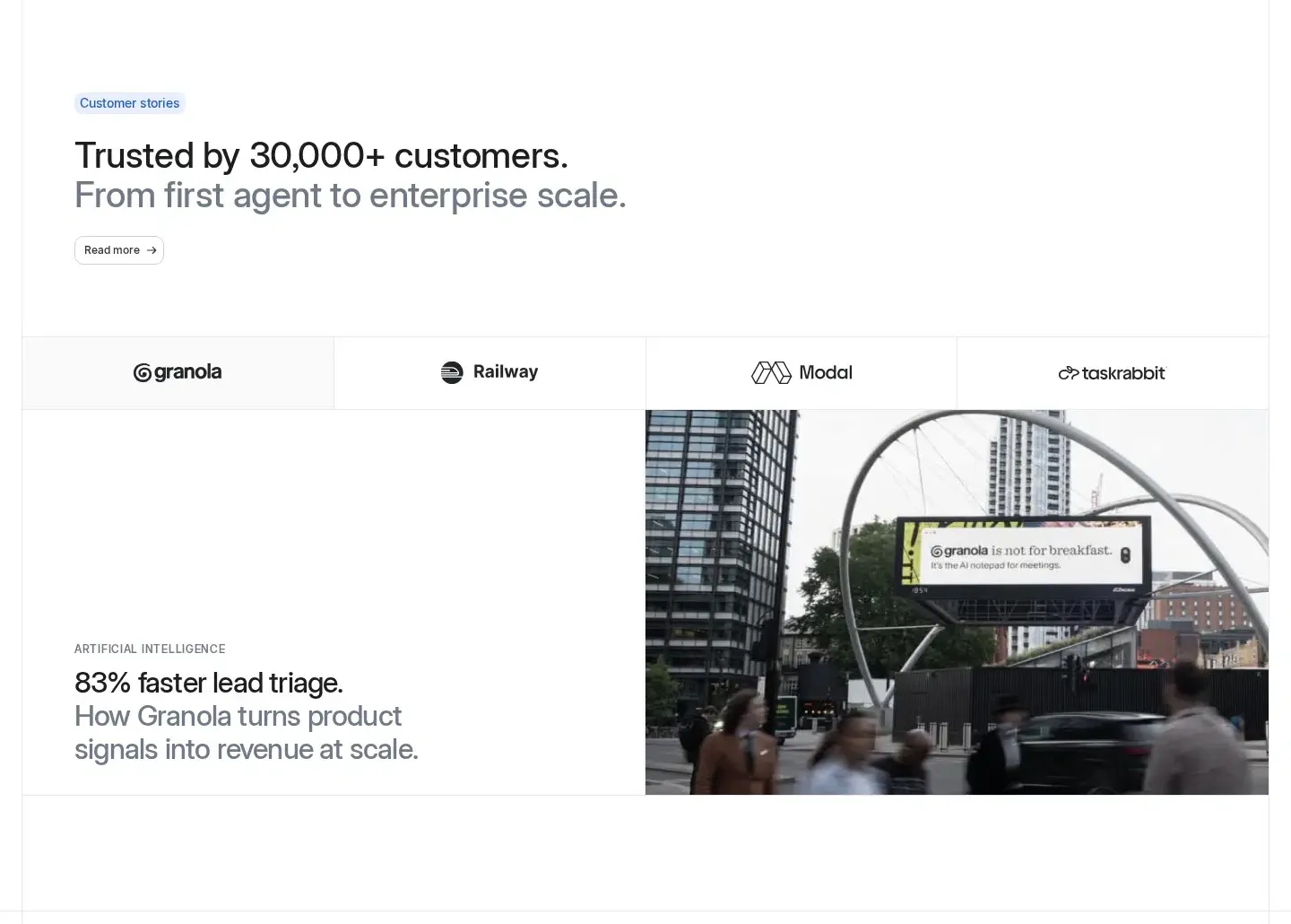 Attio testimonials section