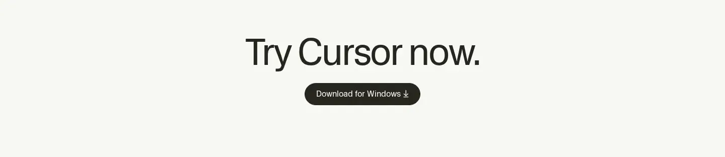 Cursor cta section