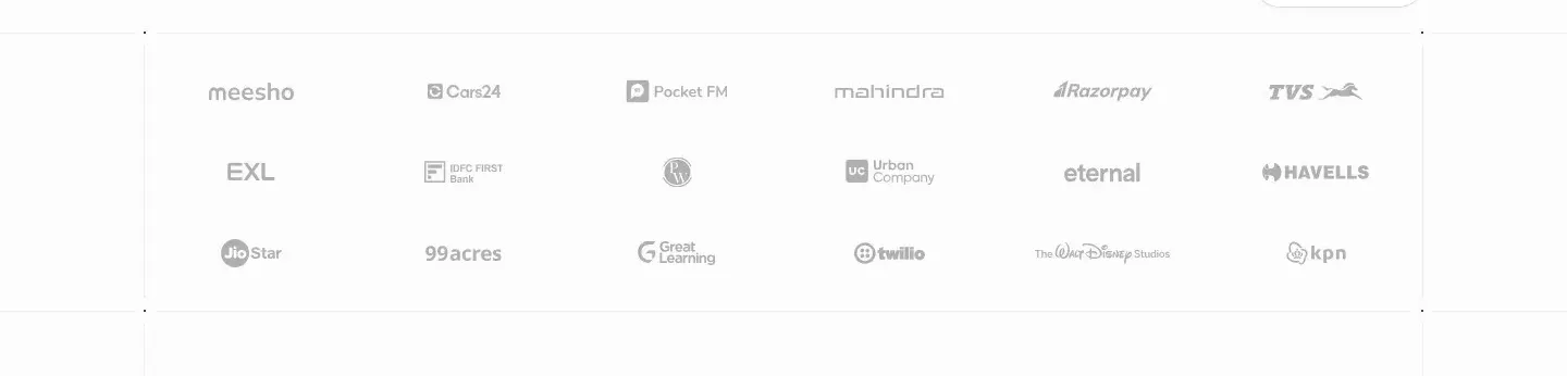 ElevenLabs logos & stats section