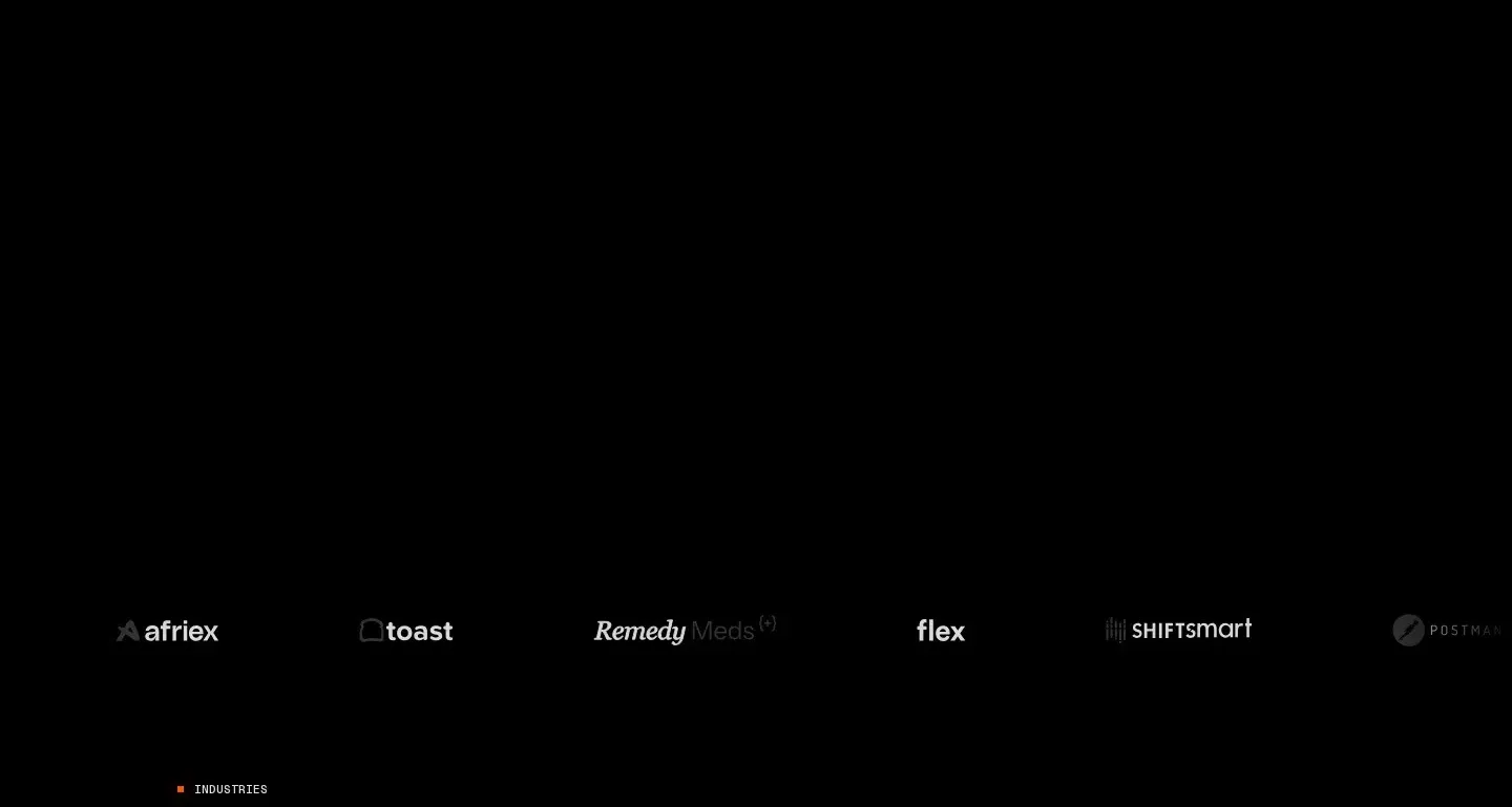 Giga logos & stats section