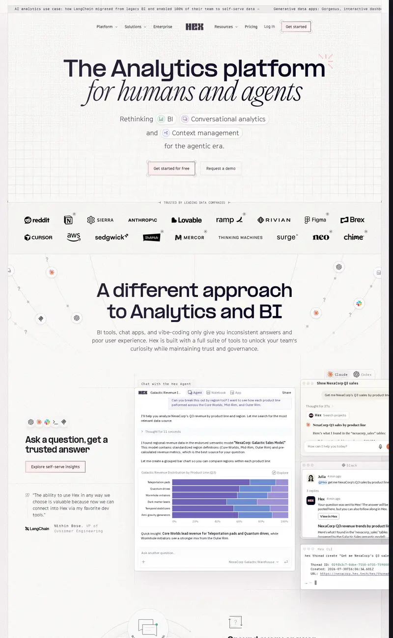 Hex website design