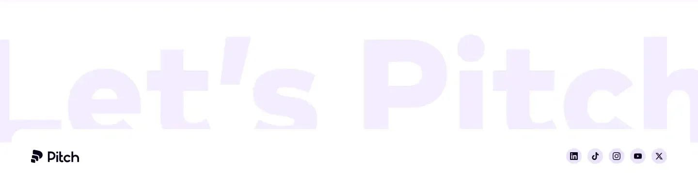 Pitch cta section