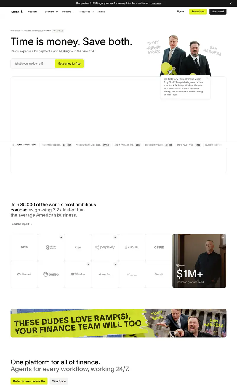 Ramp website design