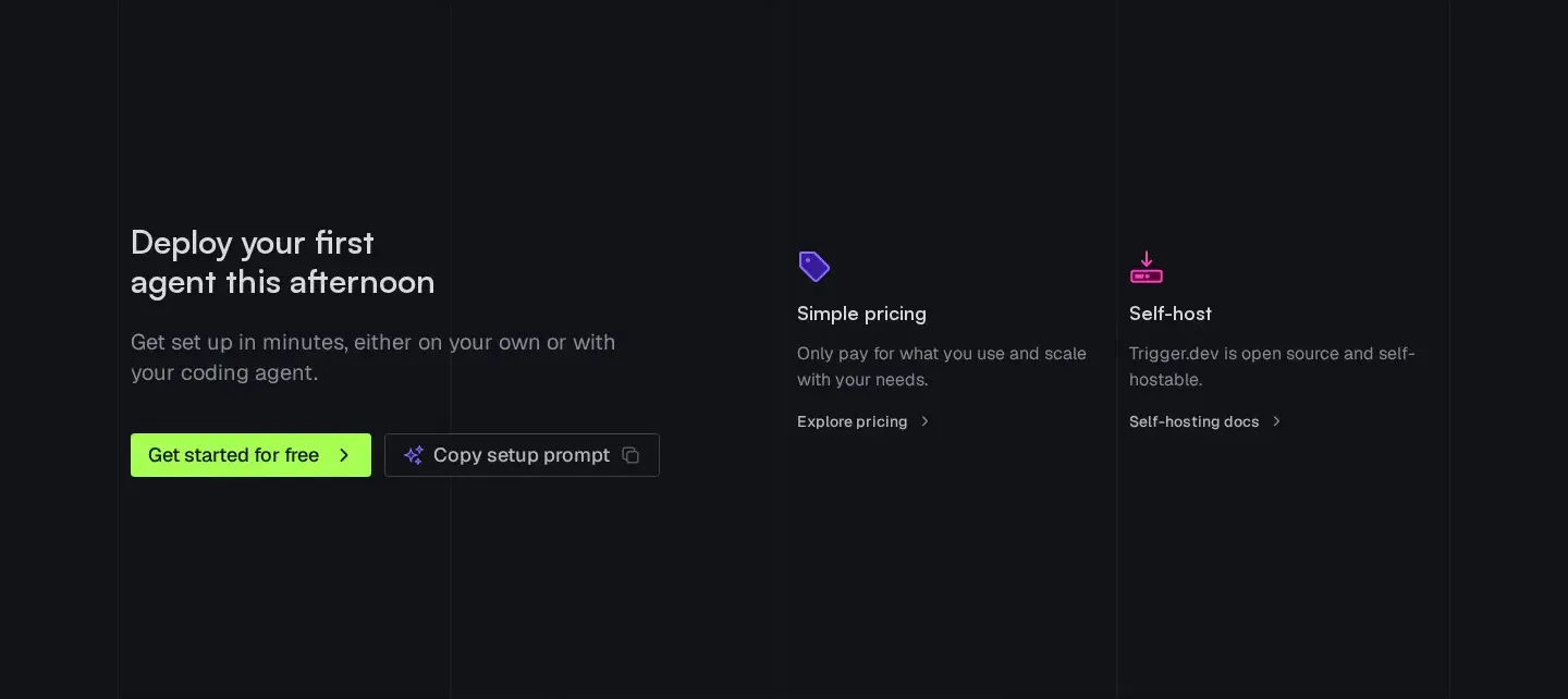 Trigger.dev cta section