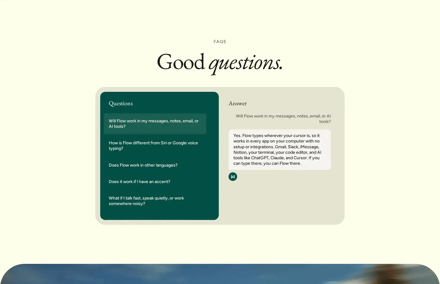 Wispr Flow faq section