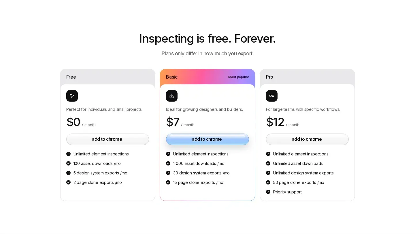 Woblo pricing section